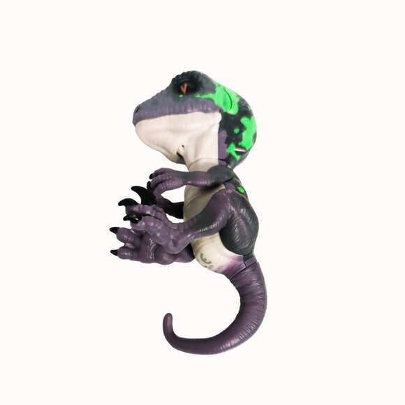 Fingerlings Interactive Untamed Raptor Razor Purple & Green Dinosaur Toy - Picture 2 of 3